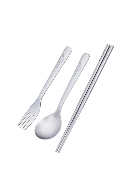 Choice Ti1071T Boundless Voyage Titanium Flatware Camping Ultralight Cutlery Spoon Fork Chopsticks Set Port