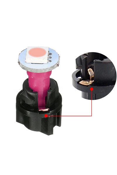 Choice 10pcs Signal Lamp T5 Led T-wist Sockets Bulb Base Holders Car Dashboard Instrument Panel Cluster ...