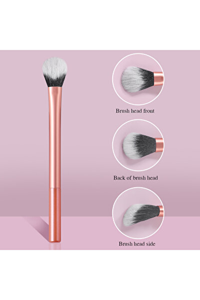 Choice فرشاة ظلال العيون المائلة المحمولة باللون البرتقالي، أداة تجميل