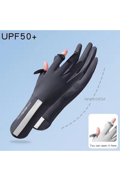 Choice One Size Dark grey Thin Breathable Sun Resistant Riding Gloves Suitable for Both Men and Women Outdo
