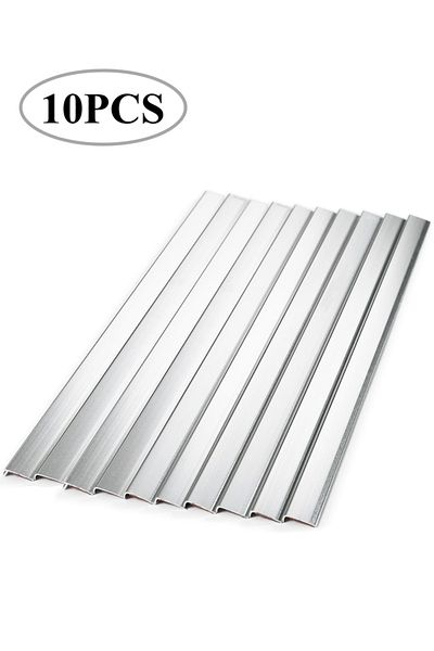 Choice 10 Sheets VS530 10 Sheets Metal L-shaped Protective Wall Corner Strip Right Angle Wrapping Edge Stic