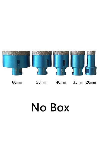 Choice 5Pcs-No Box 5 Pcs Dry Drill M14 Thread Brazing Hole Saw Set Porcelain Tiles Crowns Granite Marble vi