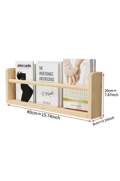 Choice 40cm Wood Floating Shelves Wall Nursery Book Shelves Kids Bookshelf for Living Room Bedroom Decor Ki