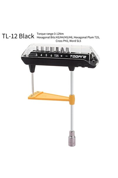 Choice1 مجموعة مفاتيح عزم الدوران للدراجات الجبلية من TOOPRE باللون الأسود، ر...