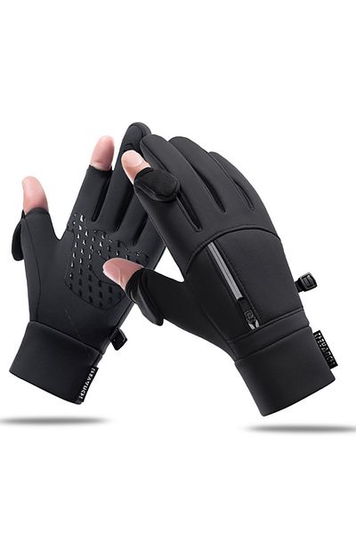 Choice L Black GTUBIKE Winter Gloves for Men Women, Cold Weather Warm Windproof Gloves, Touch Screen Therma