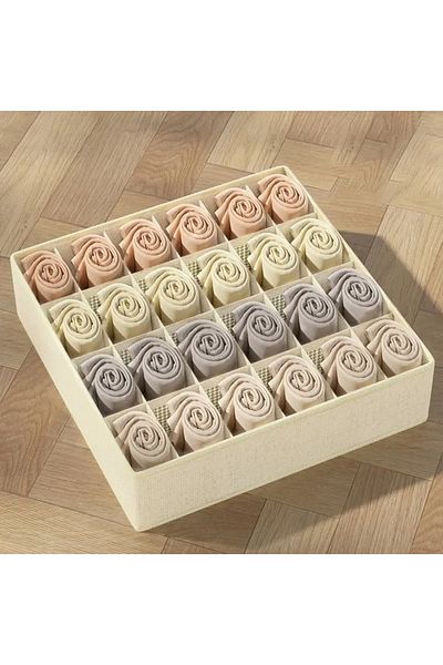 Choice 21 Cells & Up 24grids-beige Underwear Bra Socks Storage Box Cabinet Drawer Organizer Socks Scarf Und