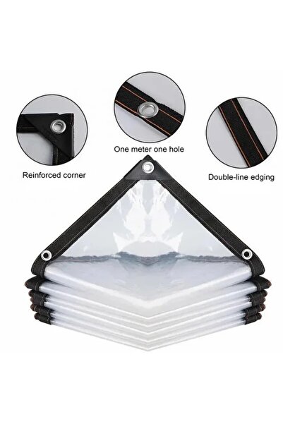 Choice غطاء خارجي شفاف من Espessura مقاس 200×600 متر، مصنوع من مادة البولي إيثيلين المقاوم للمطر، وغطاء نباتي للحديقة، وغطاء مظلة