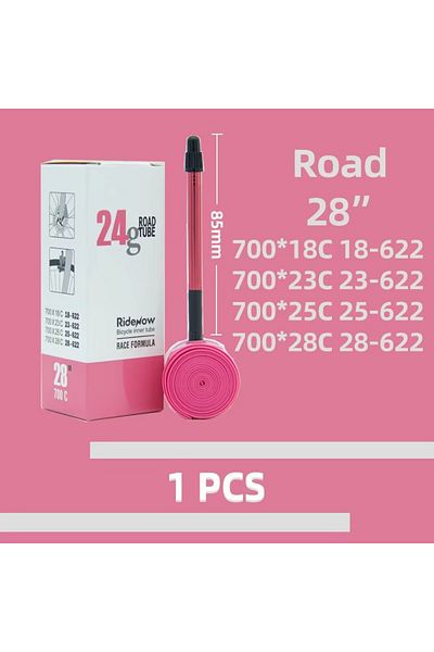 Choice 700c 700CC85MM Ridenow Aluminum Valve Bike Inner Tube Super Light 700C Road Bicycle TPU Tire 65MM/ 8