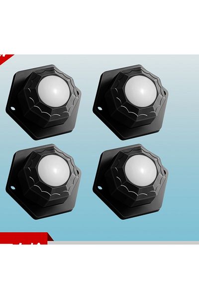 Choice 4Pc black nylon 4Pcs Furniture Casters Wheels 200Kg Heavy Duty Universal Wheel 360° Rotation Stainle