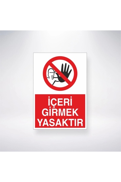 Reysa Tasarım ملصق ممنوع الدخول 20×28 سم