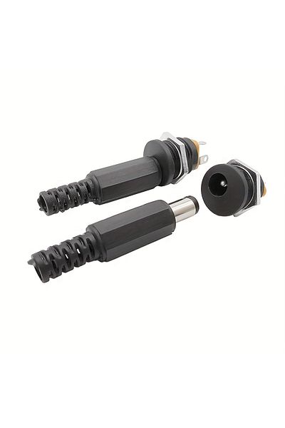 Choice 10-19Pcs Type S 5Pair 5Pairs DC12V 5.5 x 2.1mm Plastic Male Plugs DC Power Socket Female Jack Screw