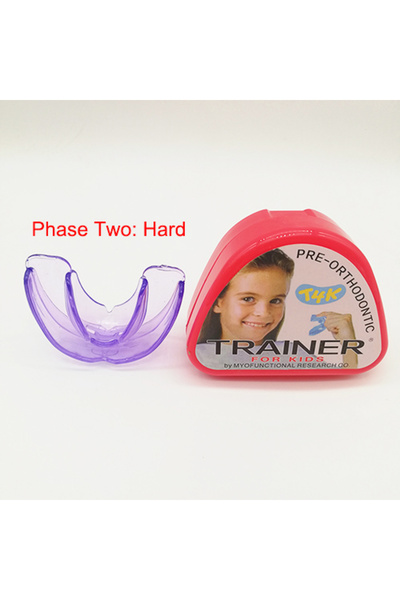 Choice3 جهاز تقويم أسنان للأطفال من T4K، أحمر، طقم واحد، لتدريب الأطفال على ت...