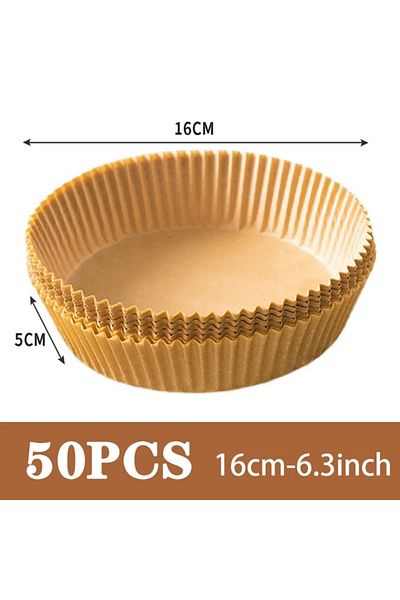 Choice 50pcs 16cm square Air Fryer Paper Airfryer Disposable Containers Airfryer Baking Paper Non-Stick Dis