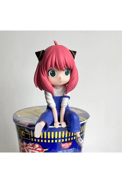 Choice no box 01 13cm SPY×FAMILY Anya Forger with suspender jeans Noodle Stopper Anime Action Figure Toys