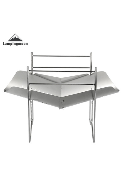 Choice شواية SOLO-A4 Campingmoon الخارجية المحمولة القابلة للطي من الفولاذ ال...
