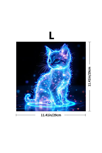 Choice لغز خشبي للكبار Z2203-S - لغز خشبي على شكل قطة فلورية، لغز خشبي للكبار...