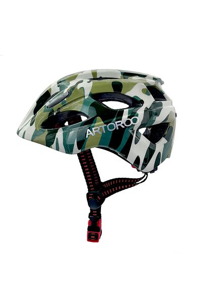 Choice M army green ARTOROO Kid Bike Helmet, Bicycle Scooter Helmet for Children size adjustable