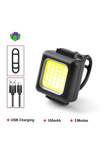 Choice Head Light Rechargeable Bike Lights Front and Rear COB Mini Bicycle Lamp Light Set USB Recharged Bic