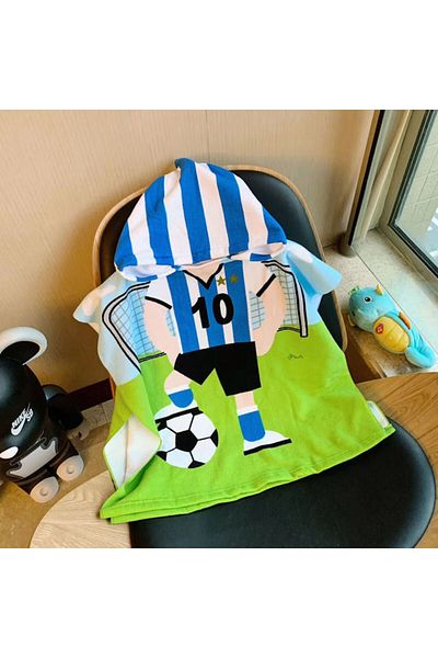 Choice Football Newborn Wrap Blanket Cartoon Child Kid Hooded Cloak Infant Bathrob Baby Bath Towel Robe Cot