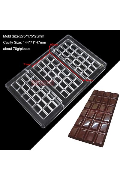 Choice Chocolate Bar 2110 Chocolate Mould Polycarbonate Candy Chocolate Bar Molds Acrylic Bonbons Confecti