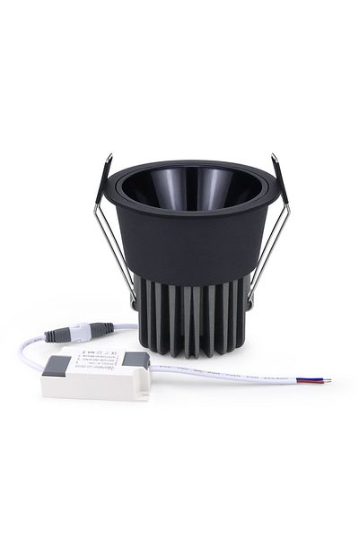 Choice 12w Warm White Black Shell Aluminum LED Spot Light 5W 7W 9W 12W LED Spotlight Bulb 110V 220V Recesse