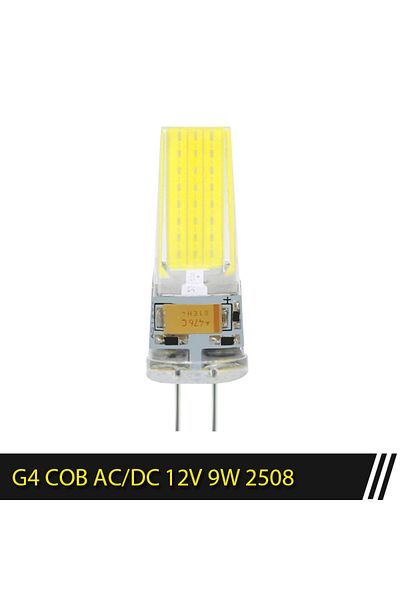 Choice Warm White G4 12V 9W G4 LED COB Lamp Dimmable 6W 9W COB LED Bulb E14 AC/DC 12V 220V Lampada LED G9 C