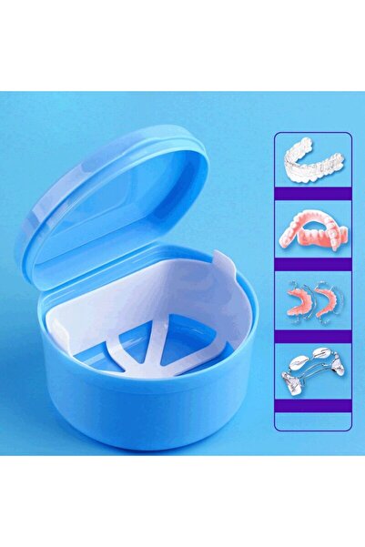 Choice صندوق أزرق للعناية بالأسنان، حامل أسنان، صندوق تنظيف، جهاز تقويم الأسن...