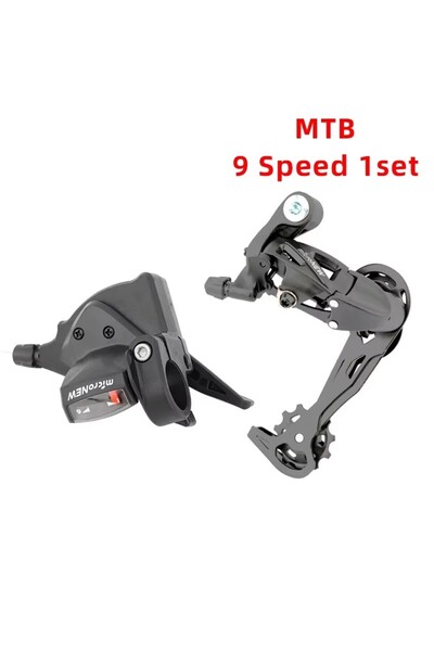 Choice MTB 9Speed 1Set MicroNEW Mountain Bike Shifter and Rear Derailleur 7/8...