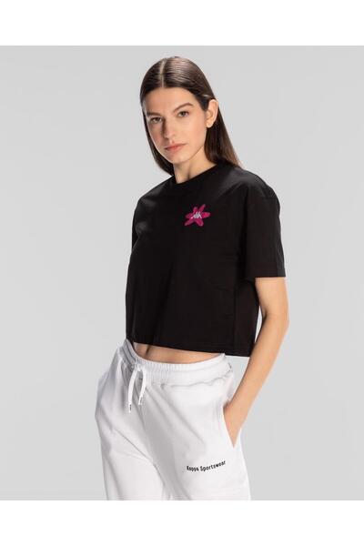Kappa Authentic Hannah T-Shirt Women's Black Regular Fit T-Shirt