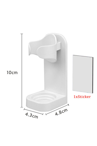 Choice حامل فرشاة أسنان واحد بدون أثر، حامل فرشاة أسنان كهربائي مثبت على الحا...