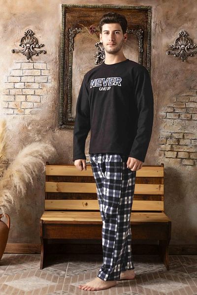 Sude Ανδρικά Σετ Πυτζάμες Winter Fleece A100/34 - 1 Τεμάχιο