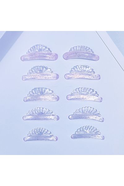 Choice 5-ZZ-SF-Pink Libeauty 5 Pairs Glue Free Silicone Eyelash Perm Rod Sticky Lash Lift Shield Eyelashe C