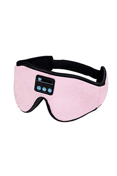 Choice قناع وردي لسماعات النوم، قناع عين ثلاثي الأبعاد بتقنية البلوتوث، سماعا...