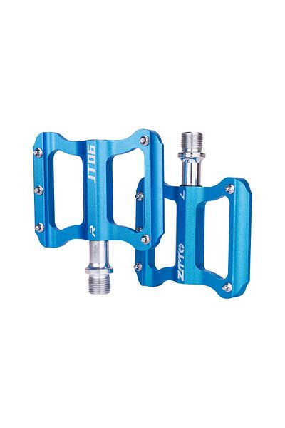 ZTTO Blue ZTTO Road Bike Ultralight Flat Pedal Aluminum Alloy Bicycle Bearings Anti-Slip Folding Pedals C