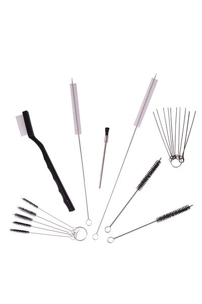 Choice WENXING 21Pcs Long Handle Airbrush Cleaning Brush Multi-Purpose Nozzle Brush Set Mini Brushes&Nee...