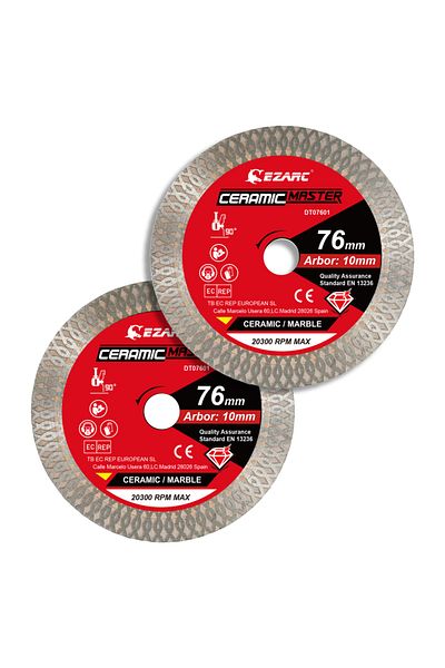 Choice 1.2mm 9.5mm 2PCS Cutting Disc EZARC 76mm Diamond Cutting Disc, 2PC Super Thin Saw Blade, for Cutting