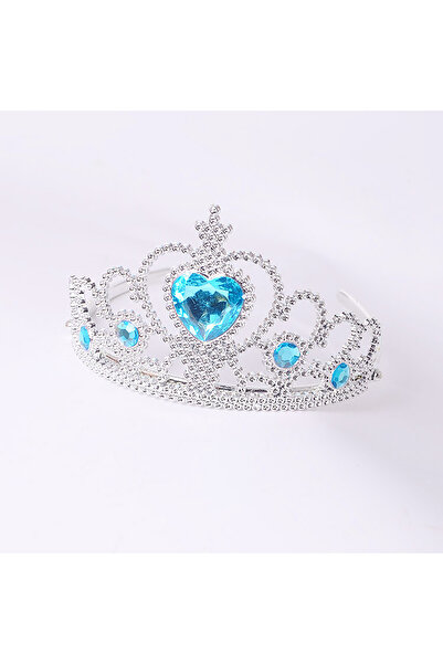 Choice Blue Lovely Plastic Hairbands Blue Rhinestone Princess Crown Headbands...
