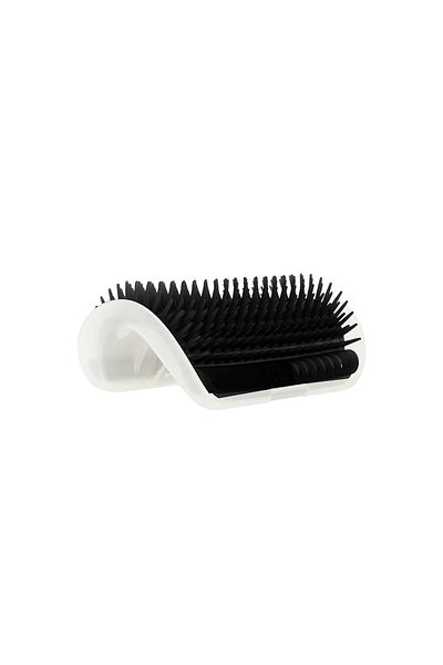 Choice L 16x8.5cm Black Cat Corner Hair Scrubber Brush Comb Massager Cat Corner Hair Scraping Friction Pet