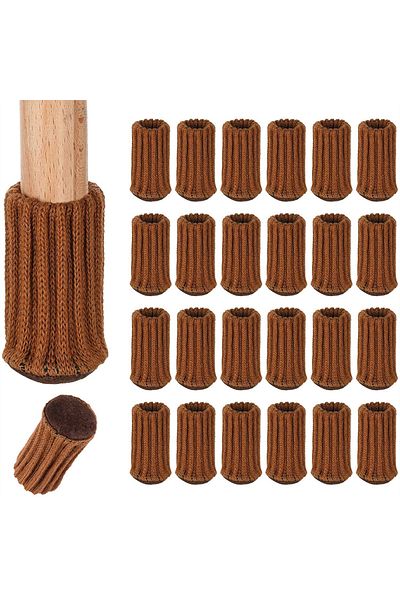 Choice Coffee 24PCS Chair Leg Socks High Elastic Chair Leg Floor Protectors with Anti-Slip PadsThick Chair
