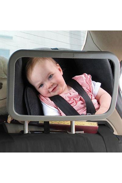 NarzrIe Baby Car Mirror Adjustable Car Back Seat Rearview Facing Headrest Mount Child Kids Infant Baby Sa...