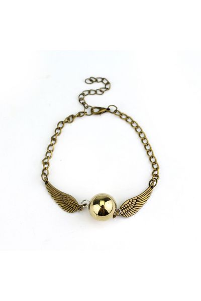 Miniso Harry Potter Harri Golden Snitch Bracelet Potter Multi Wings Snitchs Owl Hedwig Layer Handmade Brace