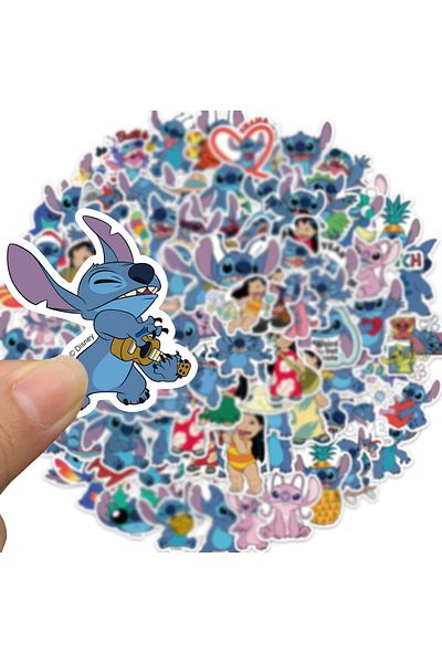 Choice Dsn008dsn017 -100pcs 100pcs Disney Stitch Stickers Diy Diary Laptop Scrapbook Luggage Skateboard Gra