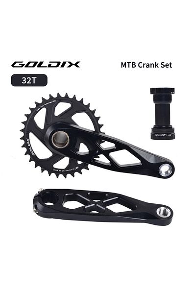 Choice 165mm Crank 32T BB GOLDIX Mountain Bicycle BSA 24mm Crankset 165 170 175mm R-SPEC Trail Hollow Bike