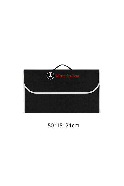 Choice black 50cm Car Trunk Organizer Box Large Capacity Stowing Tidying Storage Bags For Mercedes Benz W20