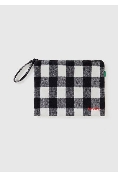 United Colors of Benetton Unisex Red Plaid Wallet