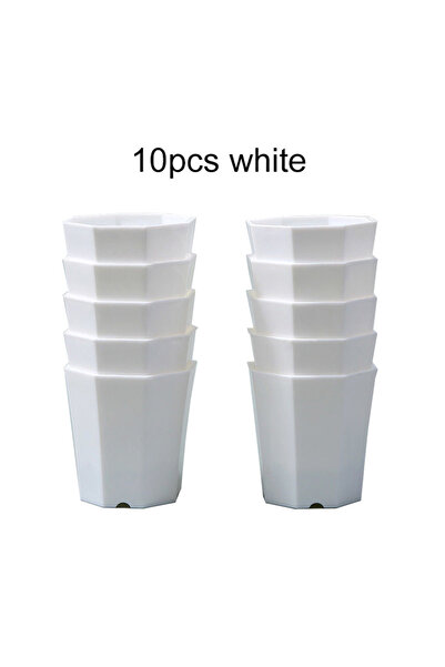 Choice مجموعة أواني الزهور الصغيرة من باجياو، 10 قطع، مصنوعة من البلاستيك الملون، قابلة للتنفس، أدوات منزلية للزراعة