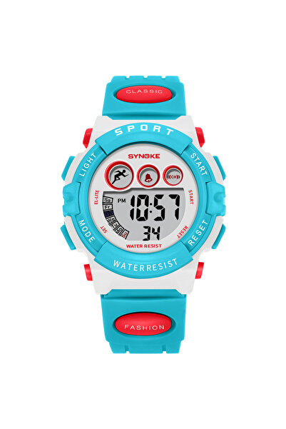 Choice White Blue Watch Waterproof Sport Children Watch LED Digital Kids Watc...