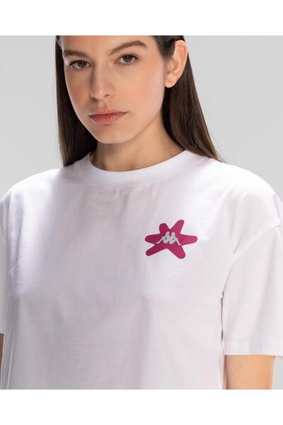 Kappa Authentic Hannah T-Shirt Women's White Regular Fit T-Shirt