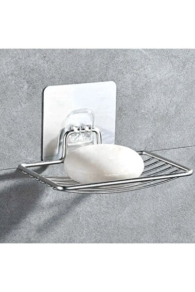 Choice قطعة واحدة فضية قطعة واحدة من رف الصابون المصنوع من الفولاذ المقاوم لل...