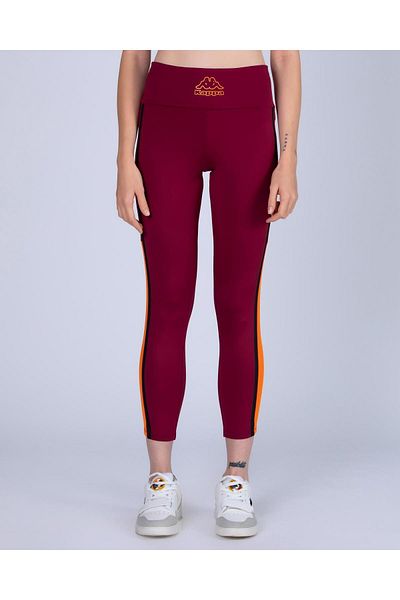 Kappa Dej Women's Red-Orange Skin Fit Performance Sweatpants